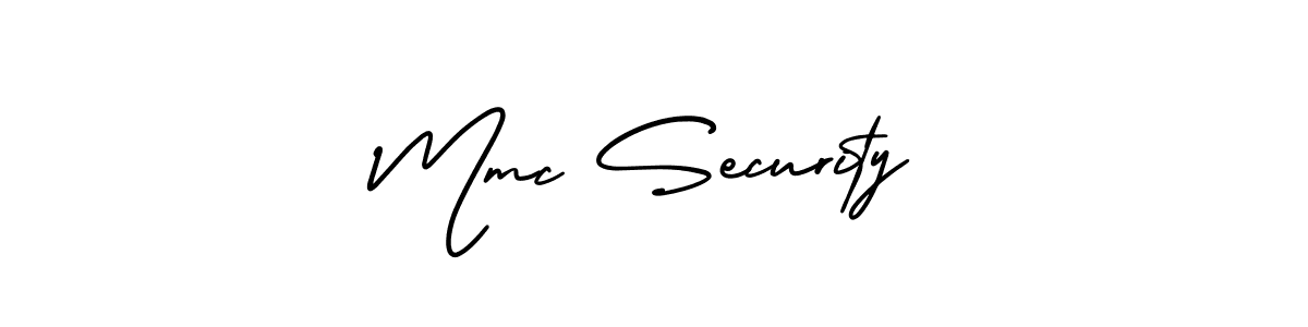 Design your own signature with our free online signature maker. With this signature software, you can create a handwritten (AmerikaSignatureDemo-Regular) signature for name Mmc Security. Mmc Security signature style 3 images and pictures png