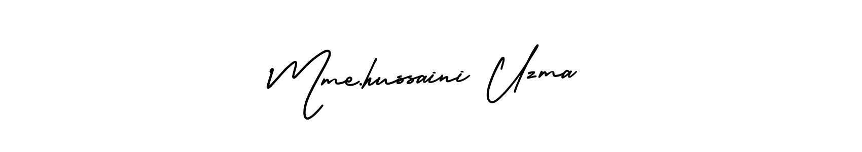 Create a beautiful signature design for name Mme.hussaini Uzma. With this signature (AmerikaSignatureDemo-Regular) fonts, you can make a handwritten signature for free. Mme.hussaini Uzma signature style 3 images and pictures png