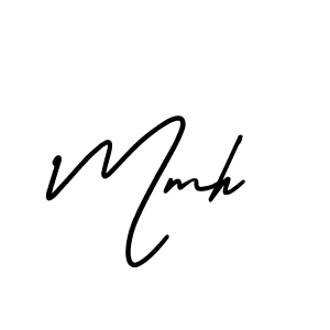 Mmh stylish signature style. Best Handwritten Sign (AmerikaSignatureDemo-Regular) for my name. Handwritten Signature Collection Ideas for my name Mmh. Mmh signature style 3 images and pictures png