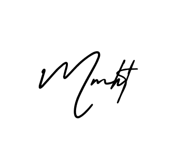 You should practise on your own different ways (AmerikaSignatureDemo-Regular) to write your name (Mmht) in signature. don't let someone else do it for you. Mmht signature style 3 images and pictures png