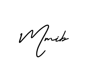 The best way (AmerikaSignatureDemo-Regular) to make a short signature is to pick only two or three words in your name. The name Mmib include a total of six letters. For converting this name. Mmib signature style 3 images and pictures png