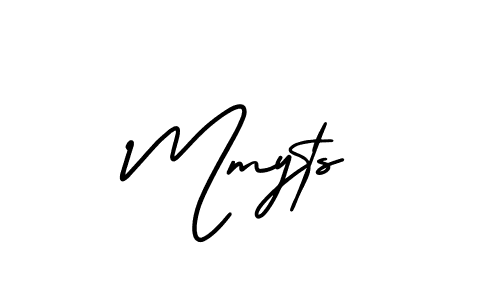 It looks lik you need a new signature style for name Mmyts. Design unique handwritten (AmerikaSignatureDemo-Regular) signature with our free signature maker in just a few clicks. Mmyts signature style 3 images and pictures png