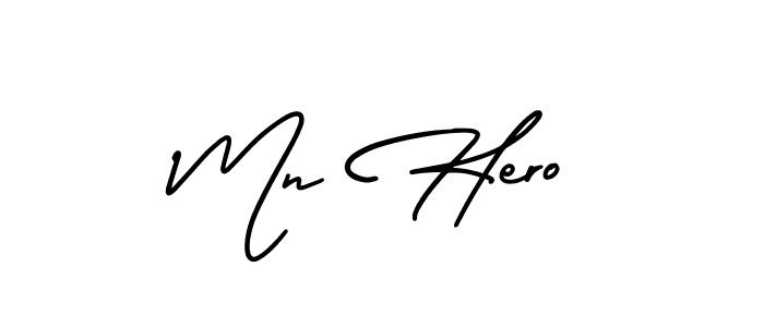 Also You can easily find your signature by using the search form. We will create Mn Hero name handwritten signature images for you free of cost using AmerikaSignatureDemo-Regular sign style. Mn Hero signature style 3 images and pictures png