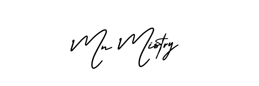 How to Draw Mn Mistry signature style? AmerikaSignatureDemo-Regular is a latest design signature styles for name Mn Mistry. Mn Mistry signature style 3 images and pictures png