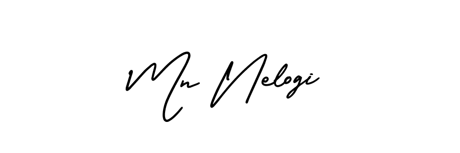 Similarly AmerikaSignatureDemo-Regular is the best handwritten signature design. Signature creator online .You can use it as an online autograph creator for name Mn Nelogi. Mn Nelogi signature style 3 images and pictures png