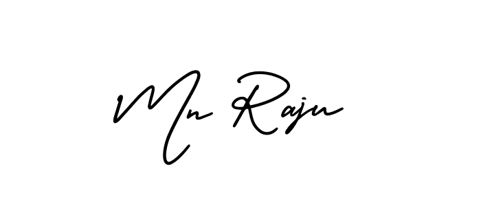 It looks lik you need a new signature style for name Mn Raju. Design unique handwritten (AmerikaSignatureDemo-Regular) signature with our free signature maker in just a few clicks. Mn Raju signature style 3 images and pictures png