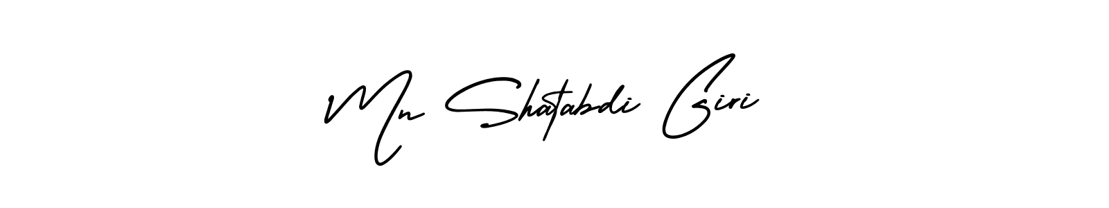 How to make Mn Shatabdi Giri signature? AmerikaSignatureDemo-Regular is a professional autograph style. Create handwritten signature for Mn Shatabdi Giri name. Mn Shatabdi Giri signature style 3 images and pictures png
