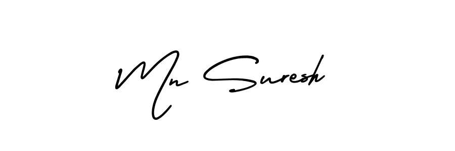 Also You can easily find your signature by using the search form. We will create Mn Suresh name handwritten signature images for you free of cost using AmerikaSignatureDemo-Regular sign style. Mn Suresh signature style 3 images and pictures png
