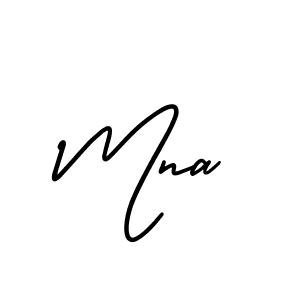 How to make Mna signature? AmerikaSignatureDemo-Regular is a professional autograph style. Create handwritten signature for Mna name. Mna signature style 3 images and pictures png