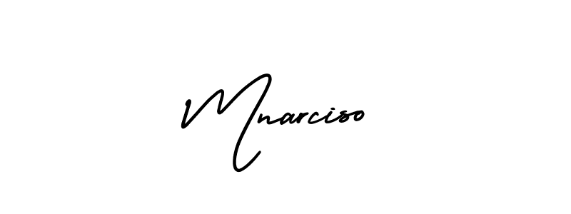 How to make Mnarciso signature? AmerikaSignatureDemo-Regular is a professional autograph style. Create handwritten signature for Mnarciso name. Mnarciso signature style 3 images and pictures png