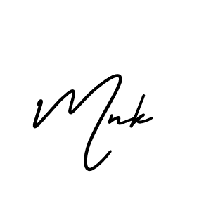 It looks lik you need a new signature style for name Mnk. Design unique handwritten (AmerikaSignatureDemo-Regular) signature with our free signature maker in just a few clicks. Mnk signature style 3 images and pictures png