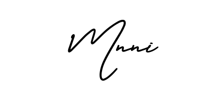 Generate high-definition signature styles for Mnni. The AmerikaSignatureDemo-Regular typeface ensures crisp legibility and sophisticated design. Mnni signature style 3 images and pictures png