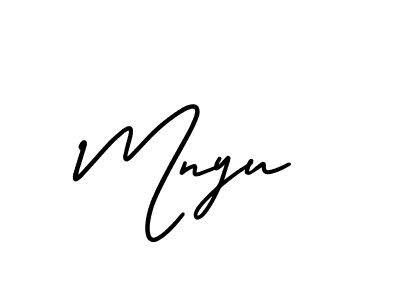 Similarly AmerikaSignatureDemo-Regular is the best handwritten signature design. Signature creator online .You can use it as an online autograph creator for name Mnyu. Mnyu signature style 3 images and pictures png