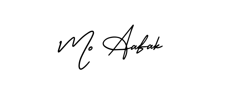 How to make Mo Aafak name signature. Use AmerikaSignatureDemo-Regular style for creating short signs online. This is the latest handwritten sign. Mo Aafak signature style 3 images and pictures png