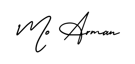 Generate high-definition signature styles for Mo Arman. The AmerikaSignatureDemo-Regular typeface ensures crisp legibility and sophisticated design. Mo Arman signature style 3 images and pictures png