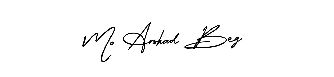 if you are searching for the best signature style for your name Mo Arshad Beg. so please give up your signature search. here we have designed multiple signature styles  using AmerikaSignatureDemo-Regular. Mo Arshad Beg signature style 3 images and pictures png