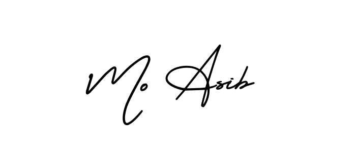 How to Draw Mo Asib signature style? AmerikaSignatureDemo-Regular is a latest design signature styles for name Mo Asib. Mo Asib signature style 3 images and pictures png