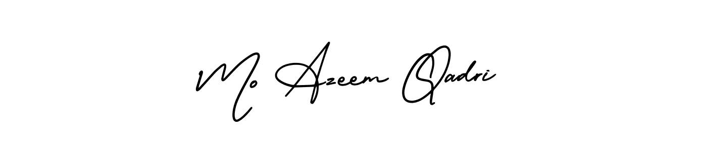 How to make Mo Azeem Qadri name signature. Use AmerikaSignatureDemo-Regular style for creating short signs online. This is the latest handwritten sign. Mo Azeem Qadri signature style 3 images and pictures png