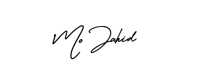 How to make Mo Jahid signature? AmerikaSignatureDemo-Regular is a professional autograph style. Create handwritten signature for Mo Jahid name. Mo Jahid signature style 3 images and pictures png