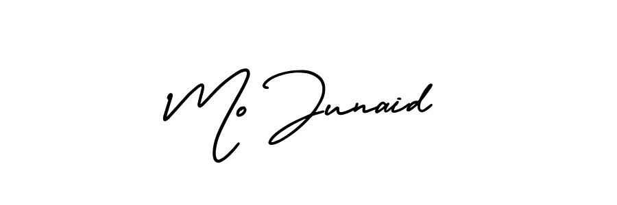 How to Draw Mo Junaid signature style? AmerikaSignatureDemo-Regular is a latest design signature styles for name Mo Junaid. Mo Junaid signature style 3 images and pictures png