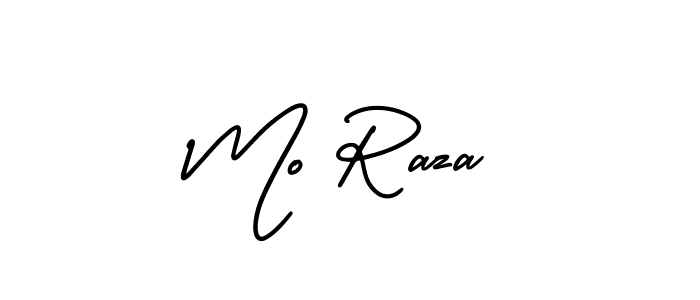 Design your own signature with our free online signature maker. With this signature software, you can create a handwritten (AmerikaSignatureDemo-Regular) signature for name Mo Raza. Mo Raza signature style 3 images and pictures png