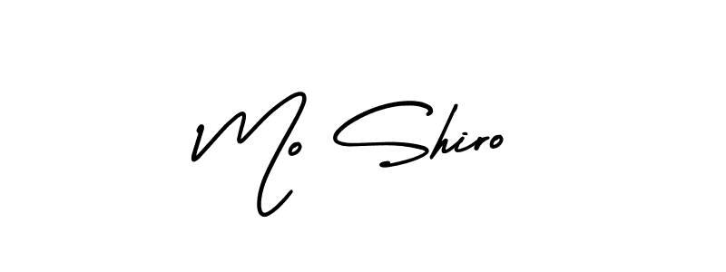 How to make Mo Shiro signature? AmerikaSignatureDemo-Regular is a professional autograph style. Create handwritten signature for Mo Shiro name. Mo Shiro signature style 3 images and pictures png