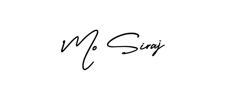 Create a beautiful signature design for name Mo Siraj. With this signature (AmerikaSignatureDemo-Regular) fonts, you can make a handwritten signature for free. Mo Siraj signature style 3 images and pictures png