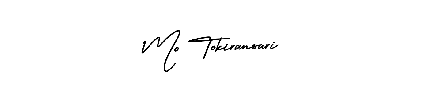 This is the best signature style for the Mo Tokiransari name. Also you like these signature font (AmerikaSignatureDemo-Regular). Mix name signature. Mo Tokiransari signature style 3 images and pictures png