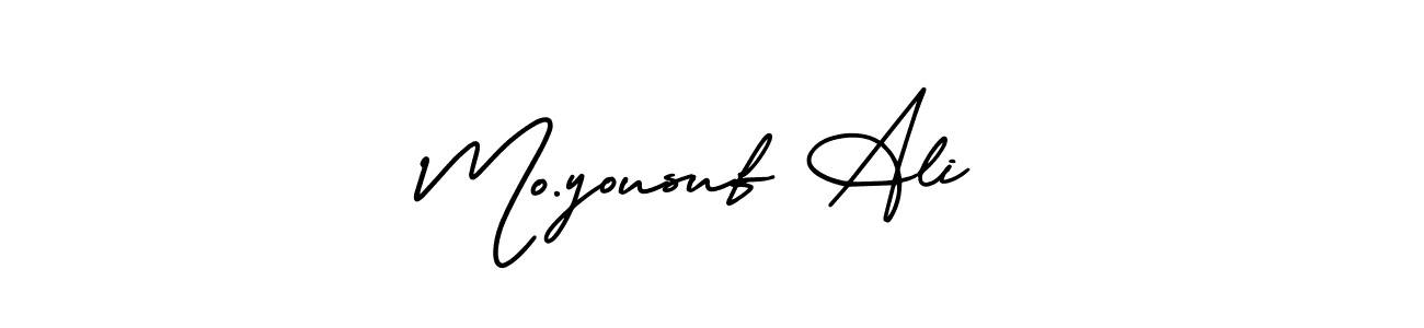 Also we have Mo.yousuf Ali name is the best signature style. Create professional handwritten signature collection using AmerikaSignatureDemo-Regular autograph style. Mo.yousuf Ali signature style 3 images and pictures png