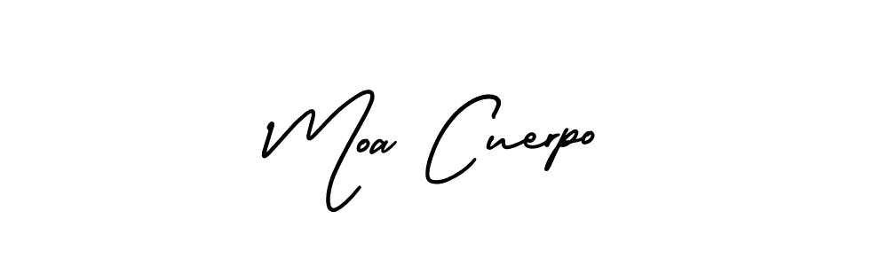 Make a short Moa Cuerpo signature style. Manage your documents anywhere anytime using AmerikaSignatureDemo-Regular. Create and add eSignatures, submit forms, share and send files easily. Moa Cuerpo signature style 3 images and pictures png