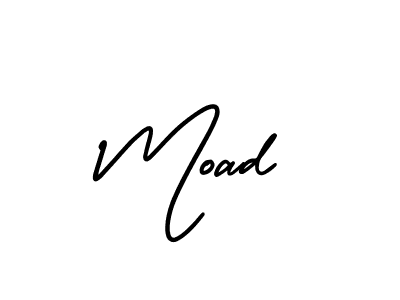 Also we have Moad name is the best signature style. Create professional handwritten signature collection using AmerikaSignatureDemo-Regular autograph style. Moad signature style 3 images and pictures png