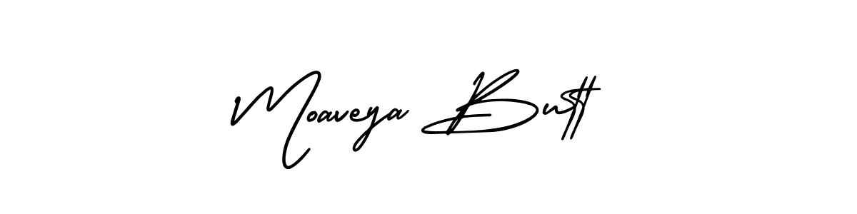 How to Draw Moaveya Butt signature style? AmerikaSignatureDemo-Regular is a latest design signature styles for name Moaveya Butt. Moaveya Butt signature style 3 images and pictures png