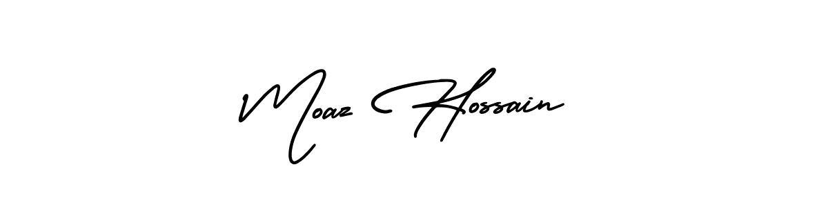 if you are searching for the best signature style for your name Moaz Hossain. so please give up your signature search. here we have designed multiple signature styles  using AmerikaSignatureDemo-Regular. Moaz Hossain signature style 3 images and pictures png