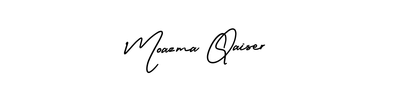 Make a beautiful signature design for name Moazma Qaiser. With this signature (AmerikaSignatureDemo-Regular) style, you can create a handwritten signature for free. Moazma Qaiser signature style 3 images and pictures png