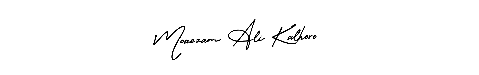 How to make Moazzam Ali Kalhoro signature? AmerikaSignatureDemo-Regular is a professional autograph style. Create handwritten signature for Moazzam Ali Kalhoro name. Moazzam Ali Kalhoro signature style 3 images and pictures png