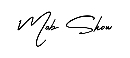 Get an exclusive digital autograph for Mob Show. The AmerikaSignatureDemo-Regular typeface captures the charm of real penmanship on paper. Mob Show signature style 3 images and pictures png