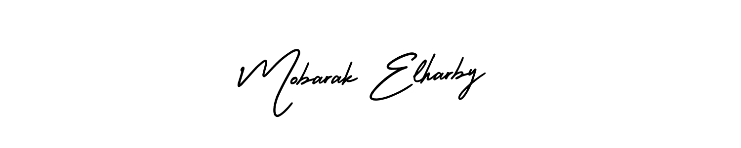 Also You can easily find your signature by using the search form. We will create Mobarak Elharby name handwritten signature images for you free of cost using AmerikaSignatureDemo-Regular sign style. Mobarak Elharby signature style 3 images and pictures png