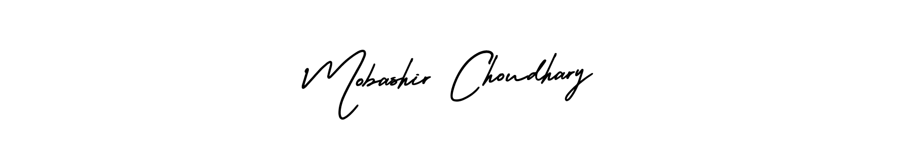 Also You can easily find your signature by using the search form. We will create Mobashir Choudhary name handwritten signature images for you free of cost using AmerikaSignatureDemo-Regular sign style. Mobashir Choudhary signature style 3 images and pictures png