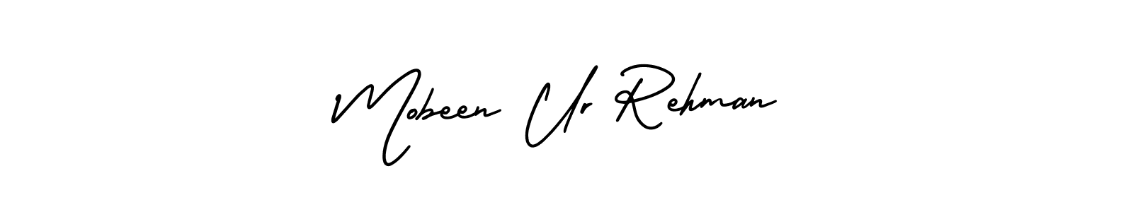 Also we have Mobeen Ur Rehman name is the best signature style. Create professional handwritten signature collection using AmerikaSignatureDemo-Regular autograph style. Mobeen Ur Rehman signature style 3 images and pictures png