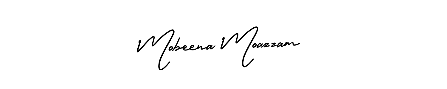 Check out images of Autograph of Mobeena Moazzam name. Actor Mobeena Moazzam Signature Style. AmerikaSignatureDemo-Regular is a professional sign style online. Mobeena Moazzam signature style 3 images and pictures png