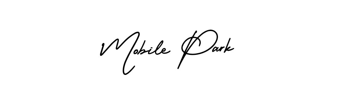 Best and Professional Signature Style for Mobile Park. AmerikaSignatureDemo-Regular Best Signature Style Collection. Mobile Park signature style 3 images and pictures png