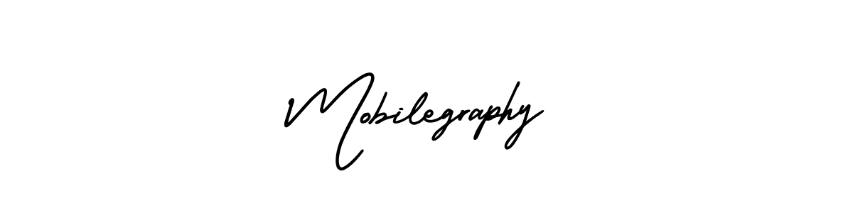 You should practise on your own different ways (AmerikaSignatureDemo-Regular) to write your name (Mobilegraphy) in signature. don't let someone else do it for you. Mobilegraphy signature style 3 images and pictures png