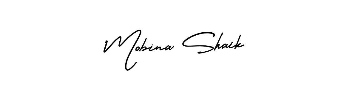 Check out images of Autograph of Mobina Shaik name. Actor Mobina Shaik Signature Style. AmerikaSignatureDemo-Regular is a professional sign style online. Mobina Shaik signature style 3 images and pictures png