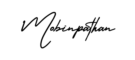 Use a signature maker to create a handwritten signature online. With this signature software, you can design (AmerikaSignatureDemo-Regular) your own signature for name Mobinpathan. Mobinpathan signature style 3 images and pictures png