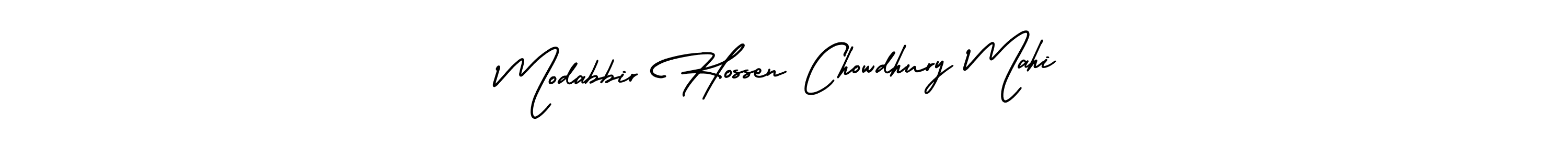 Modabbir Hossen Chowdhury Mahi stylish signature style. Best Handwritten Sign (AmerikaSignatureDemo-Regular) for my name. Handwritten Signature Collection Ideas for my name Modabbir Hossen Chowdhury Mahi. Modabbir Hossen Chowdhury Mahi signature style 3 images and pictures png