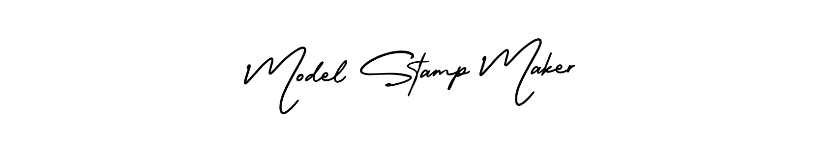 See photos of Model Stamp Maker official signature by Spectra . Check more albums & portfolios. Read reviews & check more about AmerikaSignatureDemo-Regular font. Model Stamp Maker signature style 3 images and pictures png