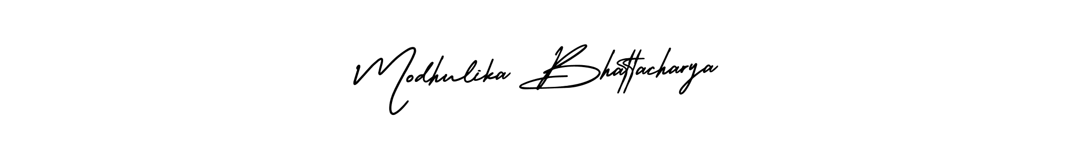 You can use this online signature creator to create a handwritten signature for the name Modhulika Bhattacharya. This is the best online autograph maker. Modhulika Bhattacharya signature style 3 images and pictures png