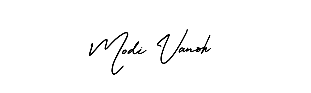 Similarly AmerikaSignatureDemo-Regular is the best handwritten signature design. Signature creator online .You can use it as an online autograph creator for name Modi Vansh. Modi Vansh signature style 3 images and pictures png