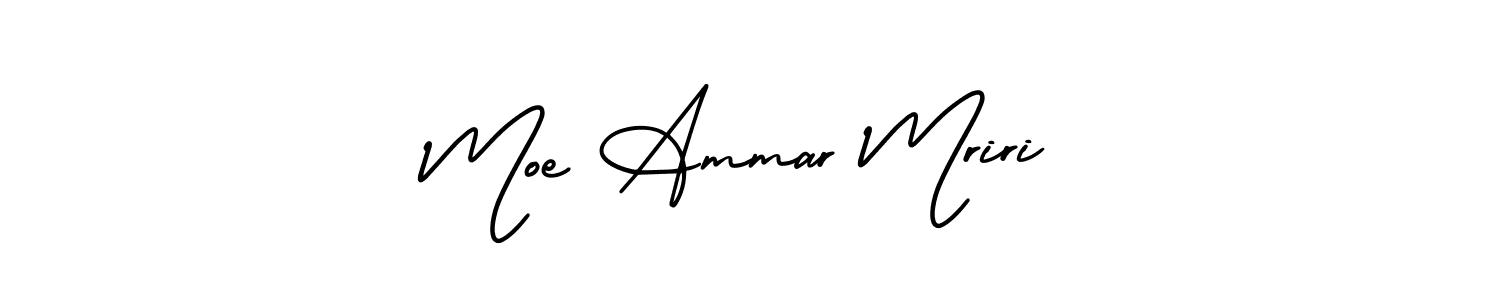 How to Draw Moe Ammar Mriri signature style? AmerikaSignatureDemo-Regular is a latest design signature styles for name Moe Ammar Mriri. Moe Ammar Mriri signature style 3 images and pictures png