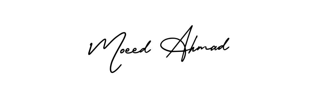 Similarly AmerikaSignatureDemo-Regular is the best handwritten signature design. Signature creator online .You can use it as an online autograph creator for name Moeed Ahmad. Moeed Ahmad signature style 3 images and pictures png